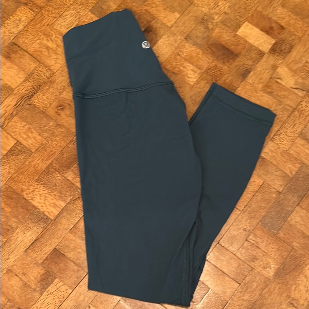 Lulu 7/8 Ribbed Blue/Green Leggings